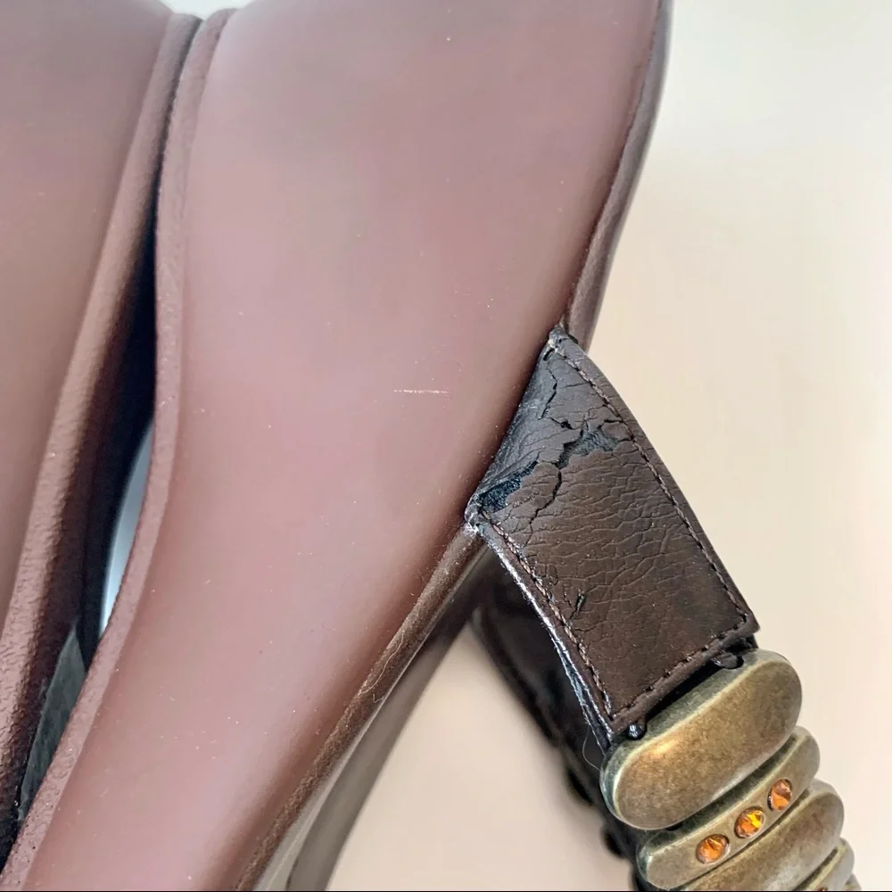 COCONUTS “Mojo” Embellished Wedge Sandals—SZ. 8.5